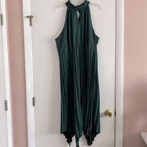SHEIN Curve Women’s Plus Size Halter Green Dress